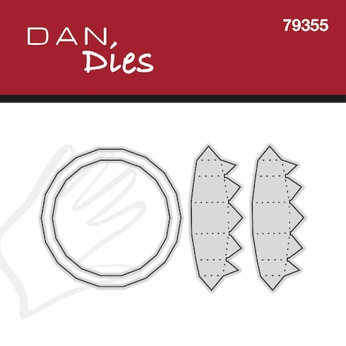 Dan Dies Flad julekugle Lille